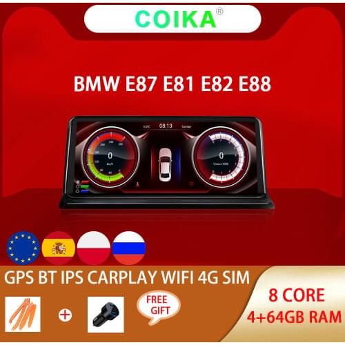 Android 10.0 System Car GPS Navi Stereo For BMW E81 E82 E87 E88 2005-2012 WIFI Google SWC BT 2+32G RAM IPS Touch Screen Carplay