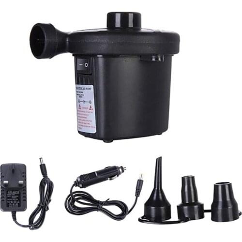 Electric Air Pump Air Mattress Pump For Inflatables Portable Quick And Easy Inflator Deflator With 3 Nozzles UK Plug