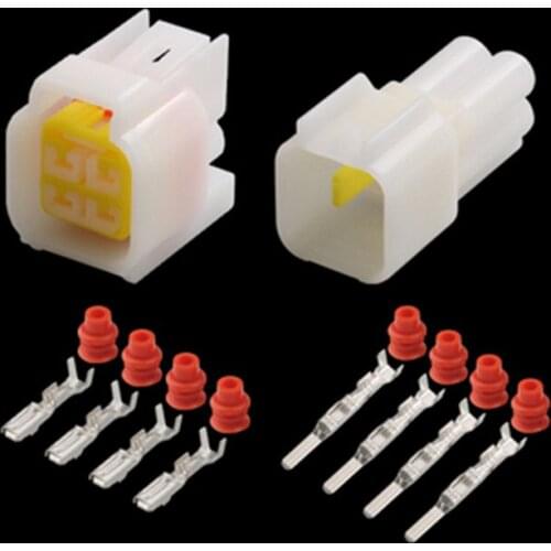 10pcs/lot Furukawa 4 Pin FW-C-4M-B FW-C-4F-B Female Male Waterproof Electrical Wire Connector Plug Auto Connectors