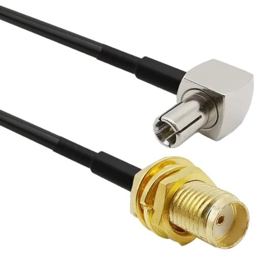3/6/9M SMA to TS9 RG174 Coaxial Cable External Antenna Cable Pigtail SMA Female to TS9 Right Angle for USB Modems & MiFi Hotspot