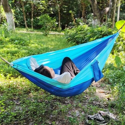 Best Selling Outdoor 2-person Camping Hammock Hanging Chair Household Hanging Bed Sofa Dormitory Swing Rocking Chair Soft Bed
