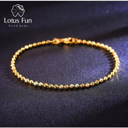 Lotus Fun Real 925 Sterling Silver Handmade Fine Jewelry Top Quality Newest Design Bracelet for Women Collier Acessorios