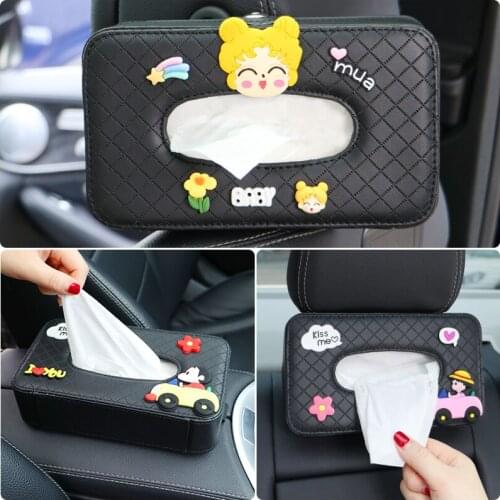 New car car tissue box rear seat armrest box napkin paper pumping fixing bracket suitable for BMW, Benz, Audi car accessories