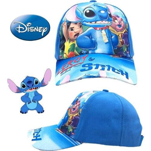 New Disney Stitch Hat Childrens Cute Handsome Baseball Cap Sports Street Sunscreen Hat Boy and Girl Souvenir Gift Shipping Free