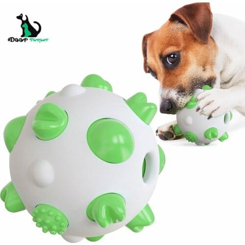 New Three Colors Dog Chew Toys Spherical Grinding Rod Bite-resistant Toothbrush Bite Not Rotten Dog Toy Chew Toys 150g DT-007