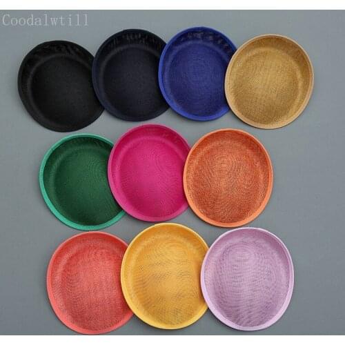 Elegant women facinatots bases 20CM size for ladies wedding occasion fedora cap DIY hair accessories