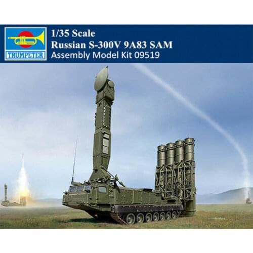 Trumpeter 09519 1/35 Russian Army S-300V 9A83 SAM Missile Launcher Tank Vehicle TH11299-SMT2