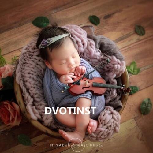 Dvotinst Newborn Photography Props Musical instrument for Bebe Fotografia Studio photoshoot instruments Photo Prop Accessories