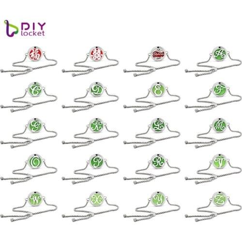 Romantic 316 Stainless Steel Adjustable Aromatherapy Oil Diffuser Bracelet For Women AD251-268-Z03