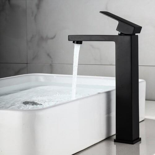 Basin Faucet Torneira Para Banheiro Bathroom Sink Faucet Single Handle Black Faucet Basin Taps Hot Cold Mixer Tap Crane 855761