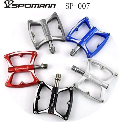 SPOMANN Non-slip Sealed 6 bearing bike pedals Aluminum Alloy pedale road bicycle pedals mtb pedal CNC cycling parts free ship
