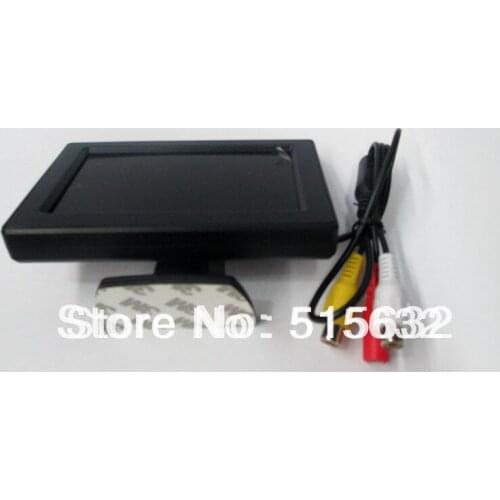 High quality 4.3 inch monitor Color LCD Car Rearview Monitor with LED blacklight for Camera DVD VCR