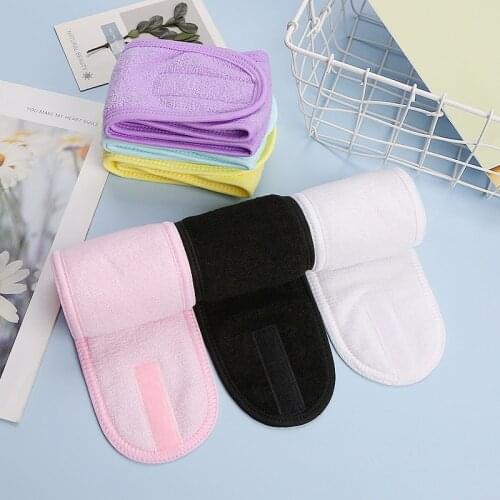 1pc Adjustable Wash Face Hair Holder Hairbands Makeup Hair Band Soft Toweling Bath Cosmetic Headbands Hair Accessories for Women