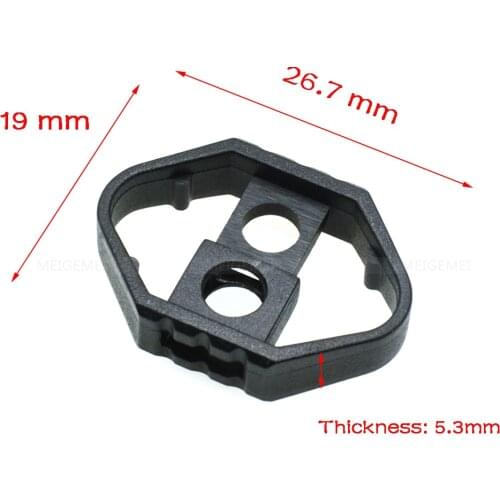 1000pcs 27*19mm Cord Slider Drawstring Plastic Rope Clamp Cord Lock Symmetrical Stopper Black