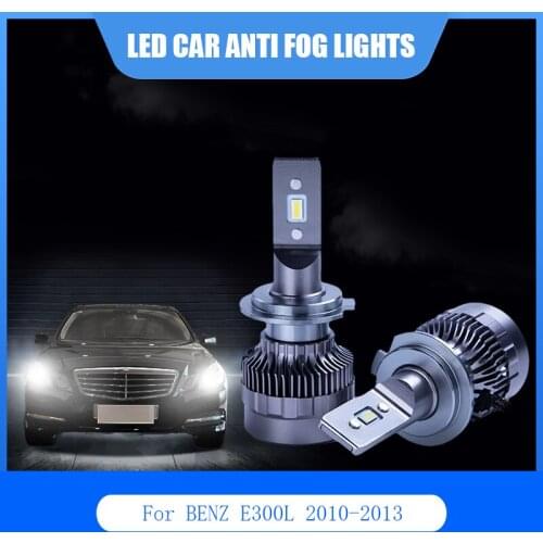 2Pcs For BENZ E300L 2010-2013 LED Car Lights Anti Fog Lamp H7 881 6000K 12V Car LED Light Headlight Bulbs Kit Auto White Bulb