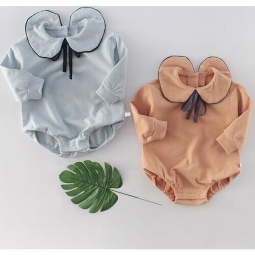 2020 Brand Girls Boys Rompers Wrap Fart Bodysuits New Spring Baby Girl Bodysuits Baby Long Sleeve One Piece Rompers Creeper