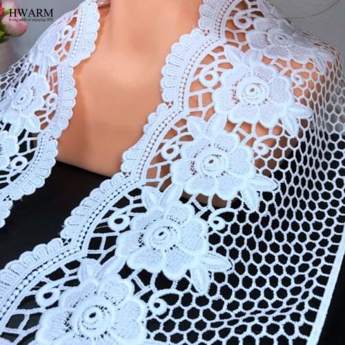 5yard lace fabric ribbon sewing trim wedding dress accessories DIY 15cm women skirt cloth decoration hollow out embroidery lace