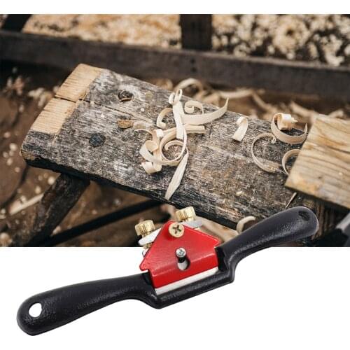 9 Inch Spokeshave with Flat Base Hand Planer Cutting Edge Metal Blade Wood Working Hand Tool for Wood Craft Spoke Shave