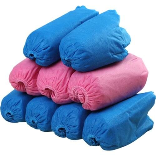 100pcs Disposable Shoe Covers Non-woven Cover Overshoes Non-Slip 667D