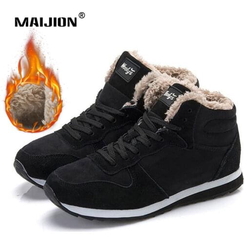 Unisex Cotton Boots Warm Men Casual Sneakers Light Women Walking Shoes Non-Slip High Top Outdoor Sport Work Plus Size