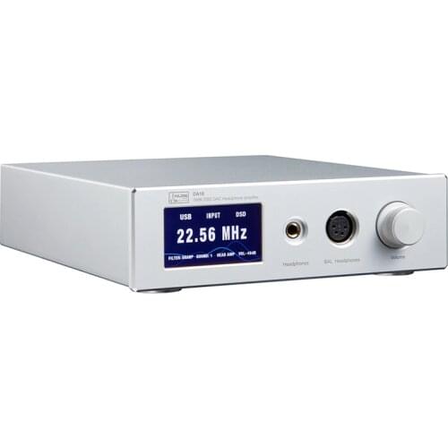 DA10 32Bit/768KHZ DSD512 Full Balance DAC/Headamp/Preamp AK4497 DAC Chip USB/Coaxial/Optical/AES input