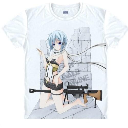 Sword Art Online T-shirts kawaii Japanese Anime t-shirt Manga Shirt Cute Cartoon Kirito Kazuto Cosplay shirt 37161946984 tee 160