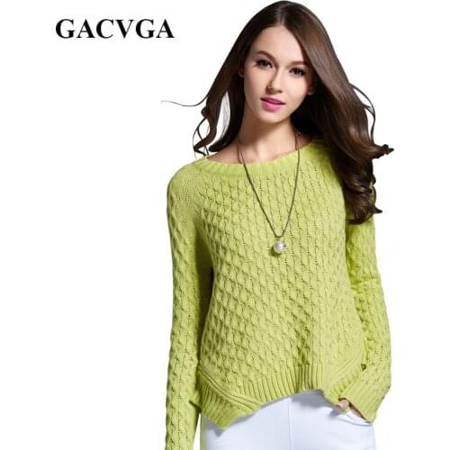 Женские вязаные пуловеры GACVGA China At AliExpress