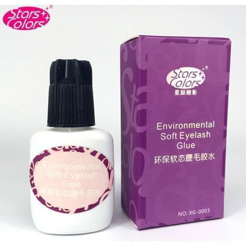 Stars Colors Pure plant material False Eyelash Glue Super durable No stimulation quickly dry pregnant women dedicated Black Glue