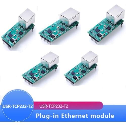 Hotselling USR-TCP232-T2 Tiny Serial Ethernet Converter Module Serial UART TTL to Ethernet TCPIP Module Support DHCP and DNS