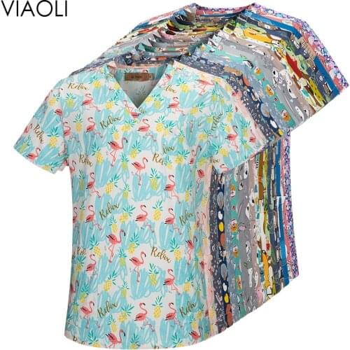 Pharmacy pet hospital nurse uniform scrubs tops dentistry doctor overalls lab coat spa uniform medical surgical uniforms scrub