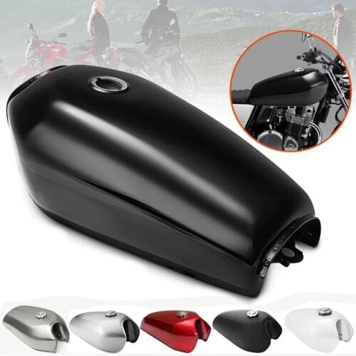 Motorcycle Retro Modified Fuel Tank for Honda CG125 Red Blue Black Replaced Gasoline Petro Oil Metal Box Decorative Tanks