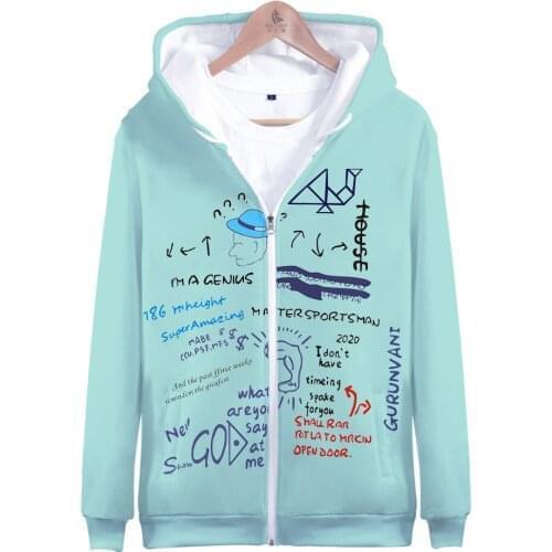 New Graffiti 3D Printed Zipper Hoodies Men/women Hooded Sweatshirt Autumn winter 2020 kpop new Streetwear Clothes