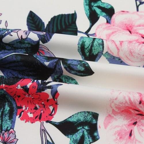 New high-quality high-density ant satin digital printing chiffon fabric for fashion fabric DIY handmade