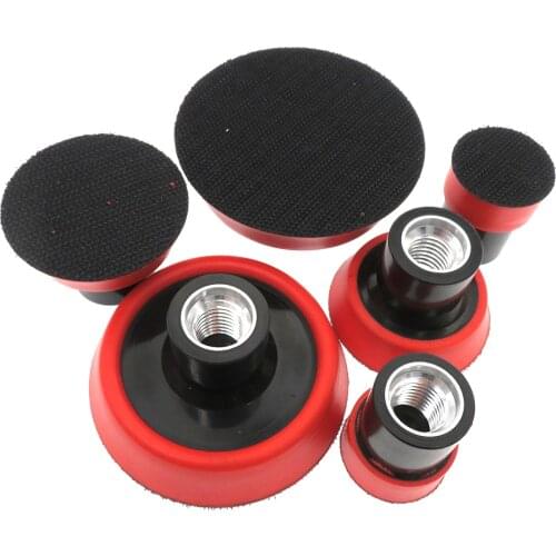 1.2''2''3''Car Detail Polishing Buffing Tools Backing Plate Hook Loop Sanding Pad 30mm 50mm 75mm for Rotary Polisher M14 Thread