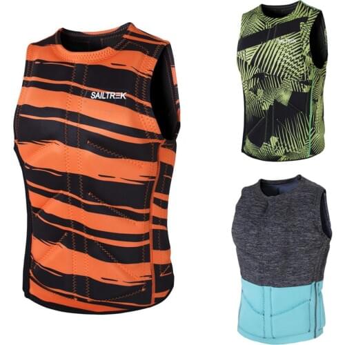 Adult Life Jacket Swim Vest Men Womens Neoprene Aid Jacket for Swim Surf Fishing Ski Boating Watersports