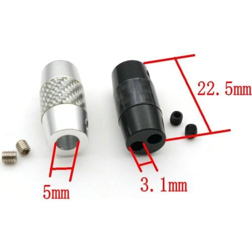 20pcs HiFi Carbon Fiber Pants Boot Y Splitter Speaker Audio Wire Slider Plug for DIY Splitter One 5mm TO Two 3.1mm Hole Speaker