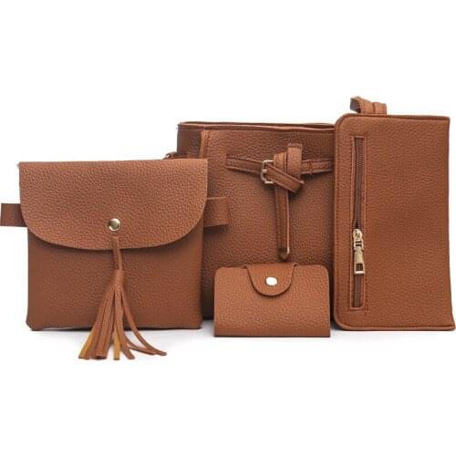 Girl Bag Four-Piece Ladies Shoulder Hobos Womens Crossbody Bag 2020 New Trend Tote Bag s Fashion Wallet