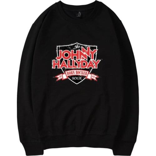 Johnny Hallyday printed sweatshirts men/women cotton coat autumn winter fashion sweatshirt warm hip hop women Jackets clothes