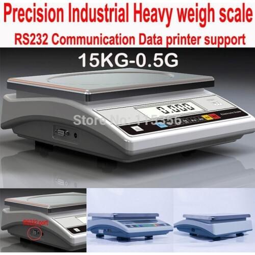 Precision electronic counting scale 419WA 15KG x 0.5g RS232 Print industrial balance digital kitchen scale