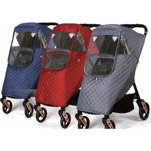Universal Waterproof Winter Thicken Rain Cover Wind Dust Shield Full Cover Raincoat for Baby Stroller Pushchairs Rain Cover