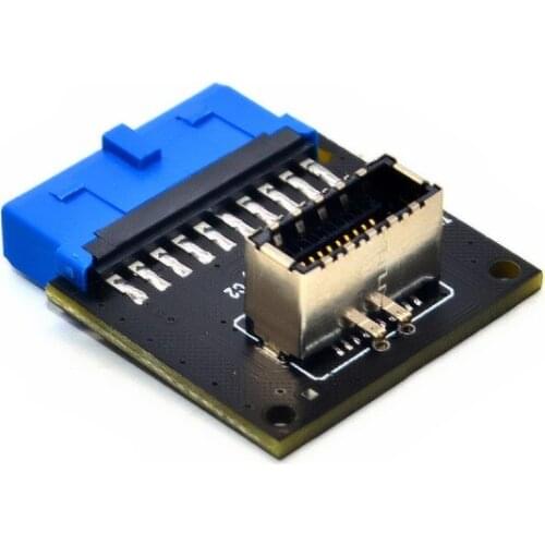 USB 3.1 Front Panel Socket to USB 3.0 20Pin Header Male Extension Cable Adapter for Motherboard Card 20P USB to TYPE-E Connector