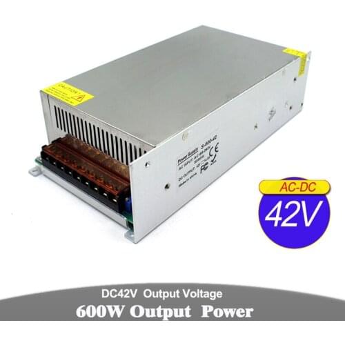 Single Output Switch power supply 42V 14.3A 600W Driver Transformer 110V 220V AC DC42V SMPS For CNC Stepper Motor Machinery