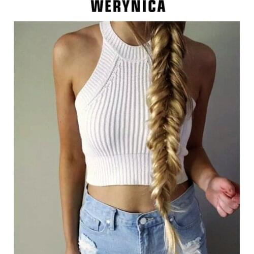 WERYNICA Women's Cropped Tank Tops
