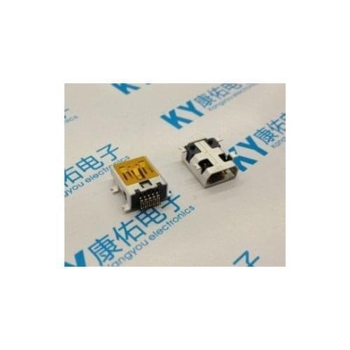 100pcs smd chip 10 Pin Mini USB Female Jack Socket Connector good Quality IC