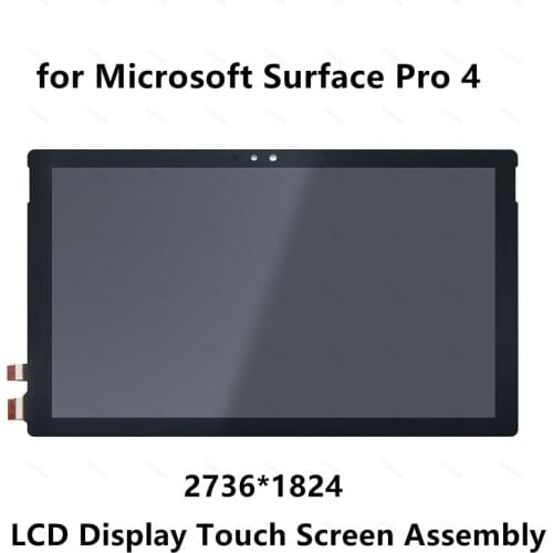 12.3'' for Microsoft Surface Pro 4 1724 LTN123YL01-001 LED LCD Display Panel Touch Screen Glass Digitizer Assembly Replacement
