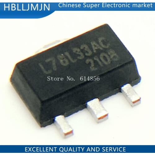 50PCS L78L33ABUTR 3.3V .1A SOT-89 L78L33ABU 78L3 L78L33A 78L33 L78L33 78L33A