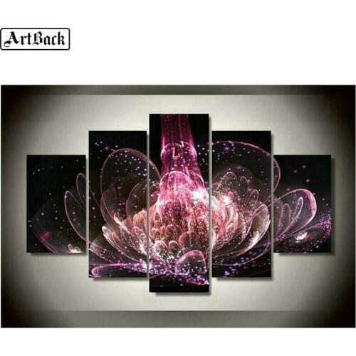 5d diy diamond painting flowers full square landscape stickers diamond mosaic crafts diamond embroidery home decoration