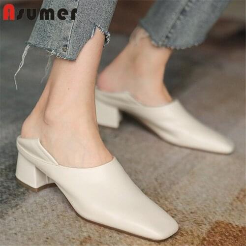 Кожаные туфли-лодочки Asumer China At AliExpress