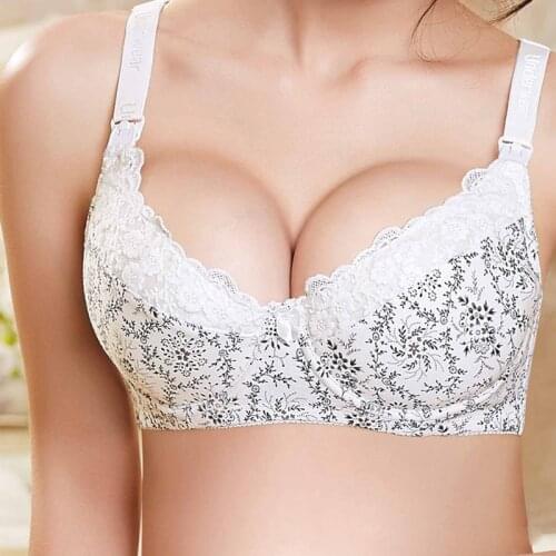 Breast Feeding Maternity Nursing Bra bamboo fiber Underwear For Pregnant Women with underwire Breast-feeding bra 8116