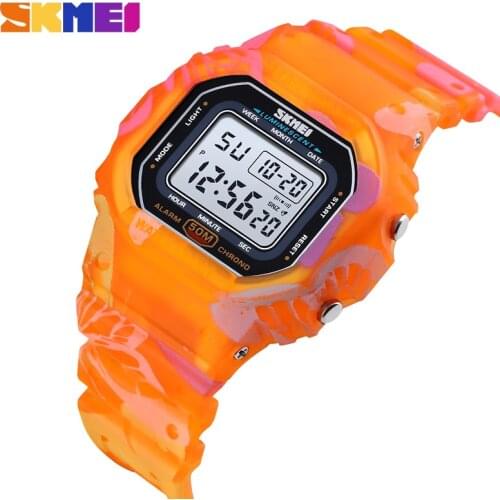 Children Watch SKMEI Outdoor Sport Cmouflage Digital Watches For Boys Multifunctional Waterproof Girl Wristwatch 1608